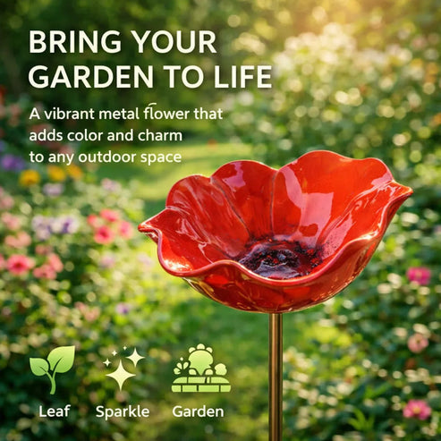 💖🎁 Mother's Day gifts for 2026 with 60% off 🎁Handcrafted metal garden stake featuring a flower and a bird 🐦 (Copy)