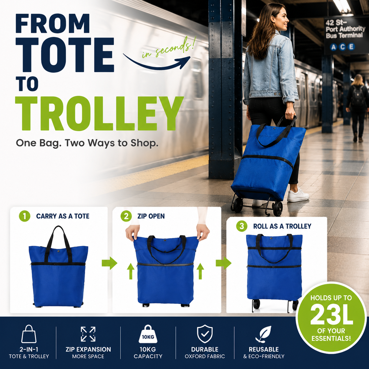 Foldable Eco-friendly Shopping Bag