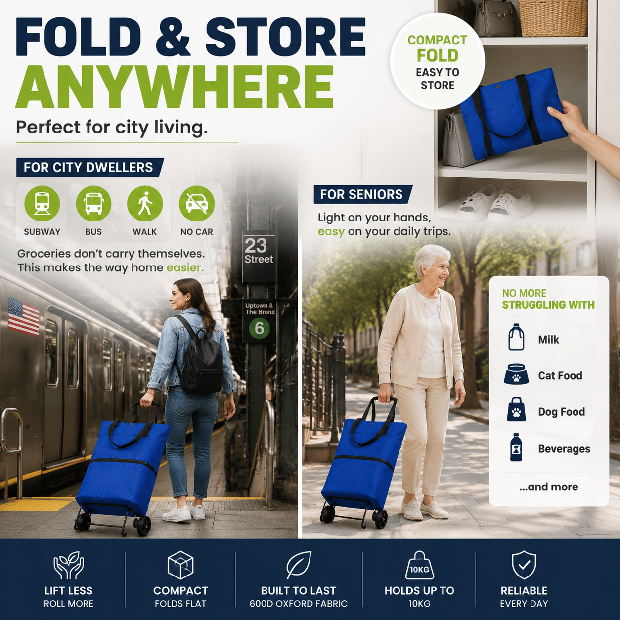 Foldable Eco-friendly Shopping Bag