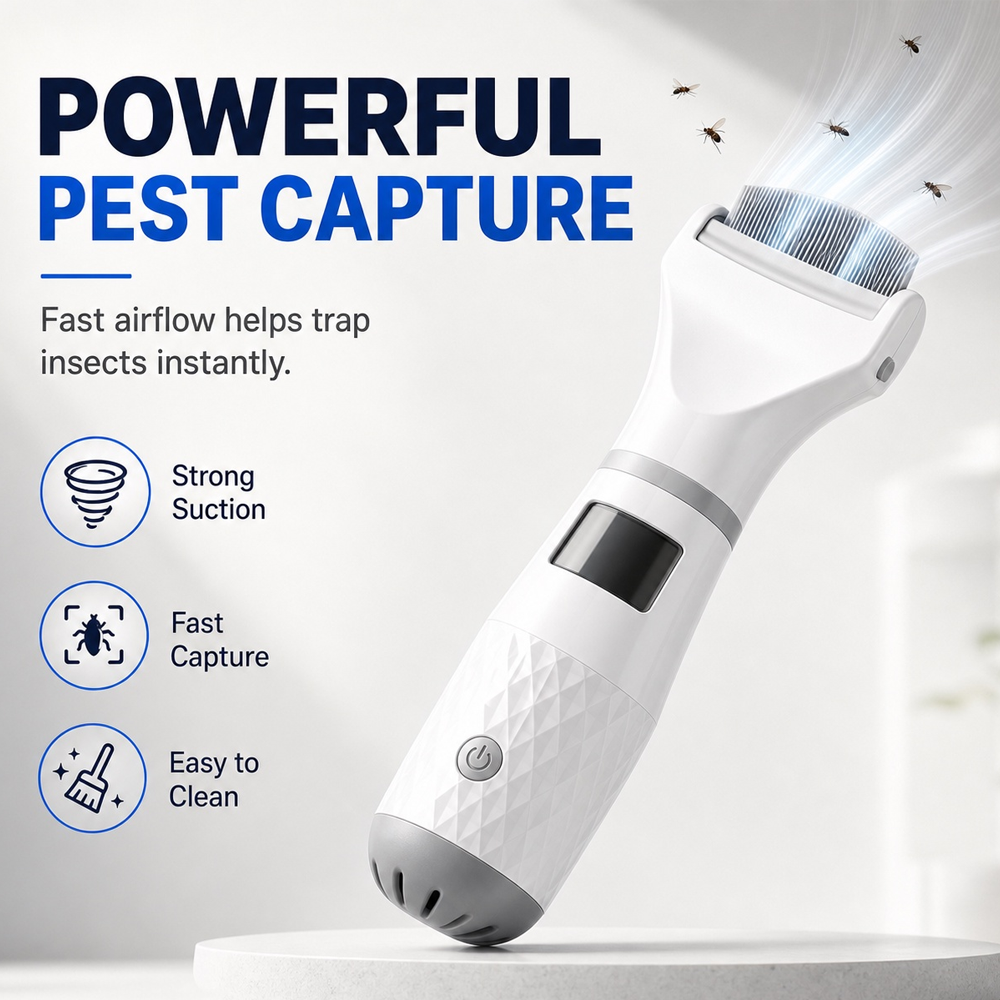 🥳2026 HOT SALE🥳💞50K+ SOLD!🐾⚡ 50% OFF! Electric Flea Comb for Pets – Vacuum suction + fine stainless teeth, chemical‑free flea removal. Gentle on coat, easy to clean – a must for pet parents! 🛡️✨