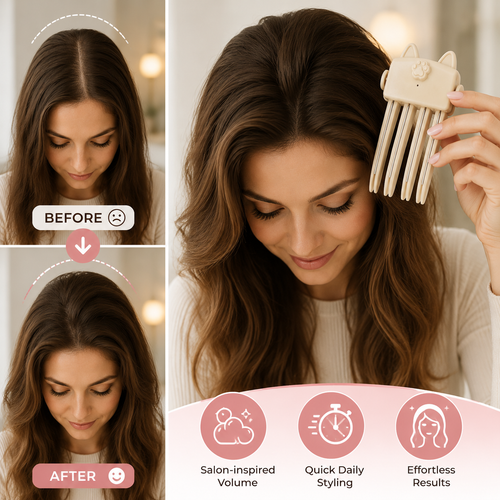 60%off🎉48K+ Sold 💇 Wireless Heated Volumizing Root Lift Clip, Portable Travel Hair Styling Tool for Flat Fine Hair (Copy)