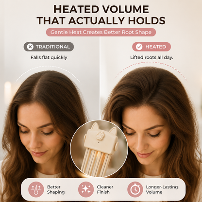 60%off🎉48K+ Sold 💇 Wireless Heated Volumizing Root Lift Clip, Portable Travel Hair Styling Tool for Flat Fine Hair (Copy)