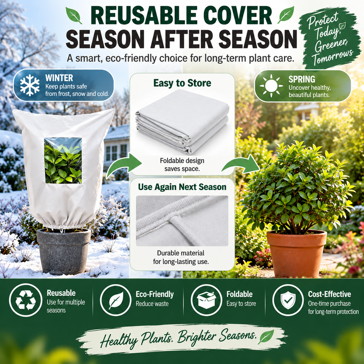❄️ Plant Frost Cover | Winter Garden Shield