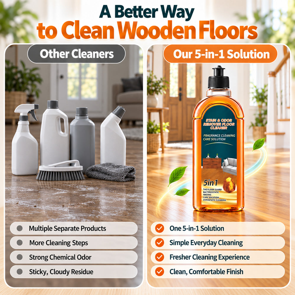 🔥Buy 1 Get 1 Free 🔥 Quick-drying floor cleaner - Removes stains with long-lasting fragrance and bacteria protection 🌟