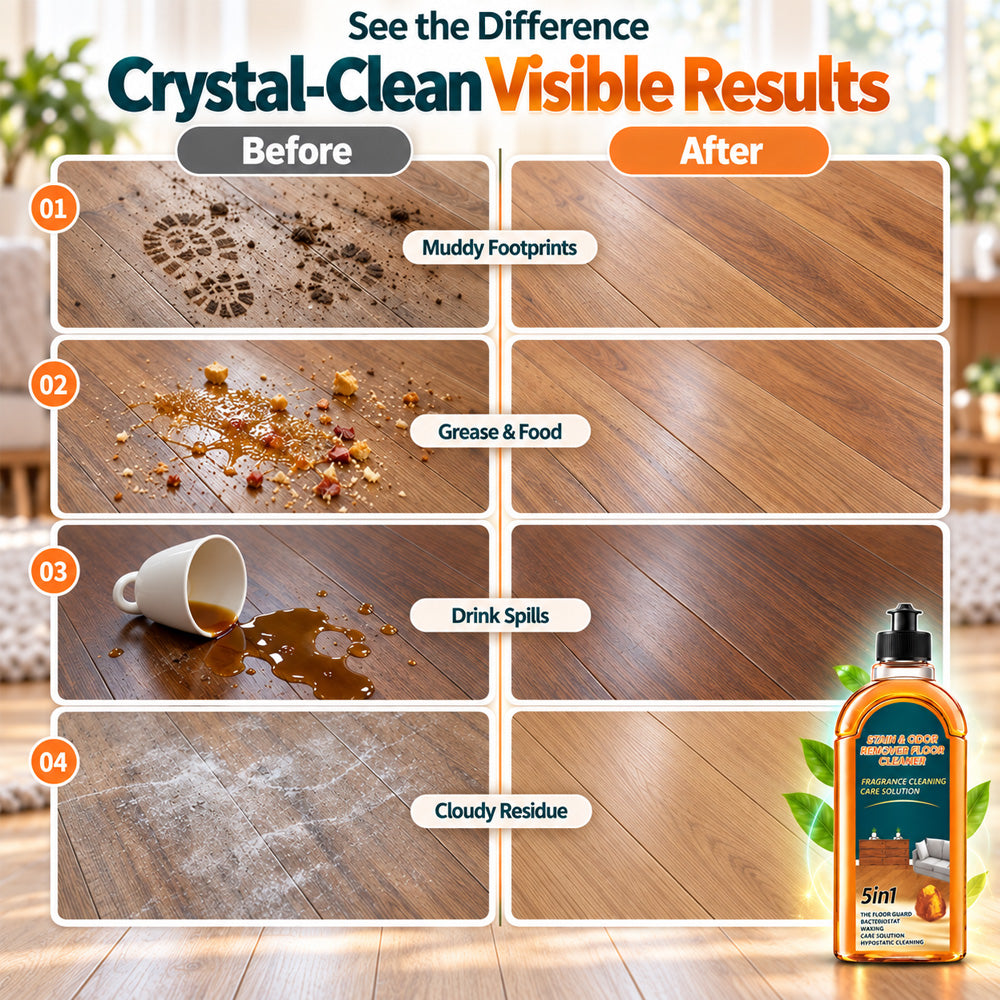 🔥Buy 1 Get 1 Free 🔥 Quick-drying floor cleaner - Removes stains with long-lasting fragrance and bacteria protection 🌟