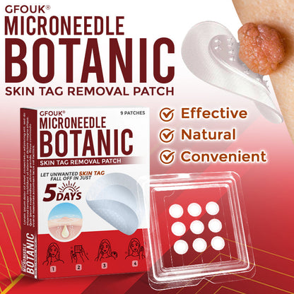 👩‍⚕️ GFOUK® MicroNeedle Botanic Skin Tag Removal Patch