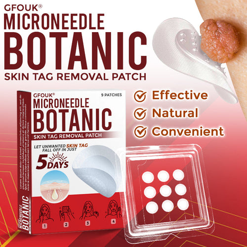 👩‍⚕️ GFOUK® MicroNeedle Botanic Skin Tag Removal Patch