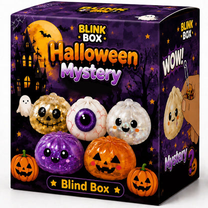 Halloween Ghost Dumpling Glitter Squeeze Toy Set, Spooky Stress Relief Squishy Fidget Toys, Portable Hand Decompression Toy, Halloween Party Favors Trick Treat Bag Fillers Holiday Gifts