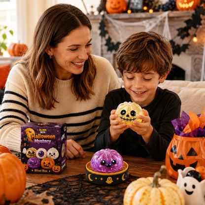 Halloween Ghost Dumpling Glitter Squeeze Toy Set, Spooky Stress Relief Squishy Fidget Toys, Portable Hand Decompression Toy, Halloween Party Favors Trick Treat Bag Fillers Holiday Gifts