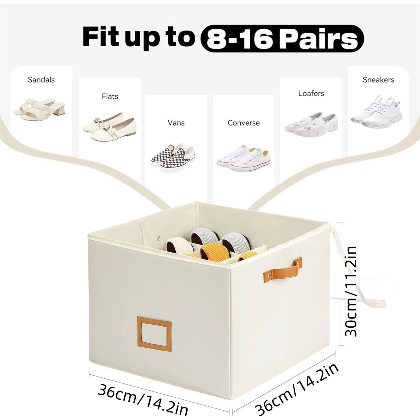 💥Fabric shoe organizer, storage box