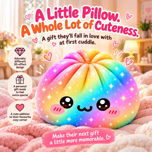 🧸Personalised 3D Dumpling Pillows – A Unique Gift for Kids