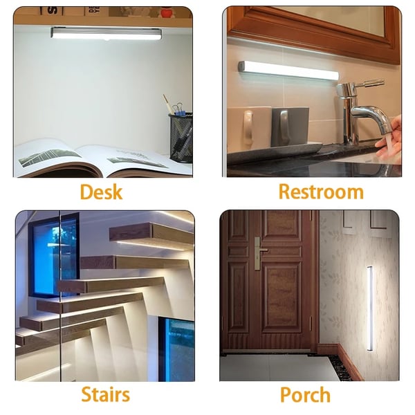 🎁Last Day Buy 2 Get 1 Free💡 Punch-free Smart Sensor Magnetic Rechargeable LED Lights -Remifa®