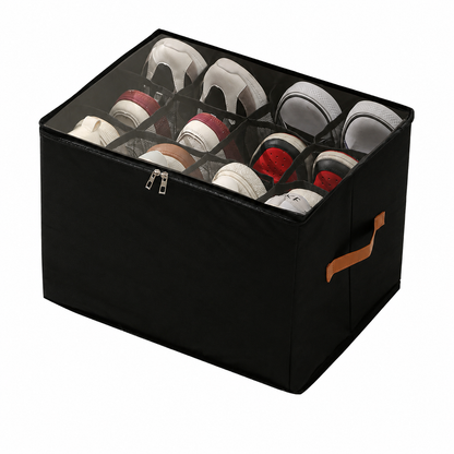 ⏰🔥LIMITED TIME 49% OFF! 👟 Fabric Shoe Organizer Storage Box – Foldable, Large Capacity, Dustproof & Breathable for Closet & Bedroom 🧺✨