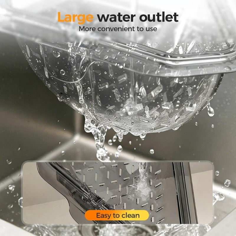 🧺🔄Magnetic Sink Drain Basket🖐️ No-Touch Sink Strainer – Press, tip & keep your hands clean. 🧲 Magnetic, 📐 space-saving & 🧺 mess-free.
