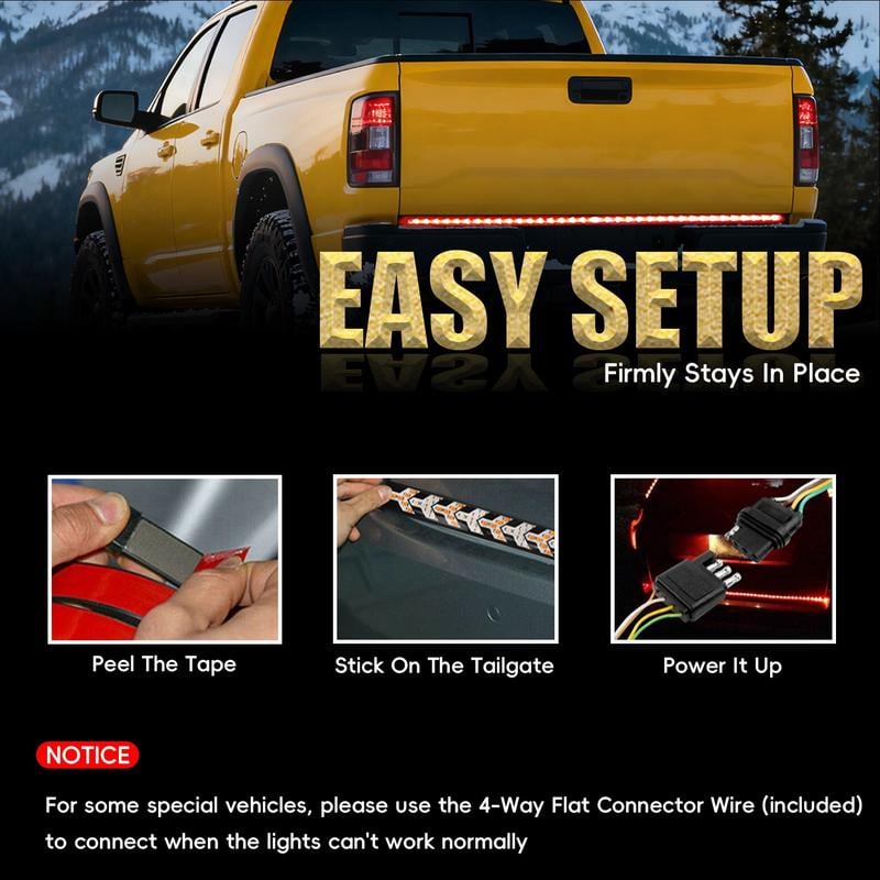 🔅🎡60-Inch LED Tailgate Light Bar Strip