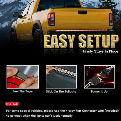 🔅🎡60-Inch LED Tailgate Light Bar Strip