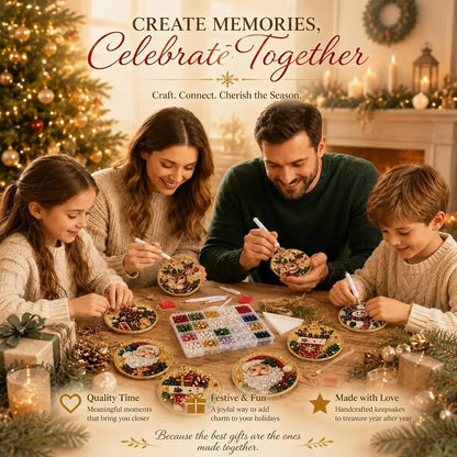 🎅🎄Christmas DIY Diamond Painting Ornaments Kit – Xmas Tree Hanging Craft Decoration✨🎁