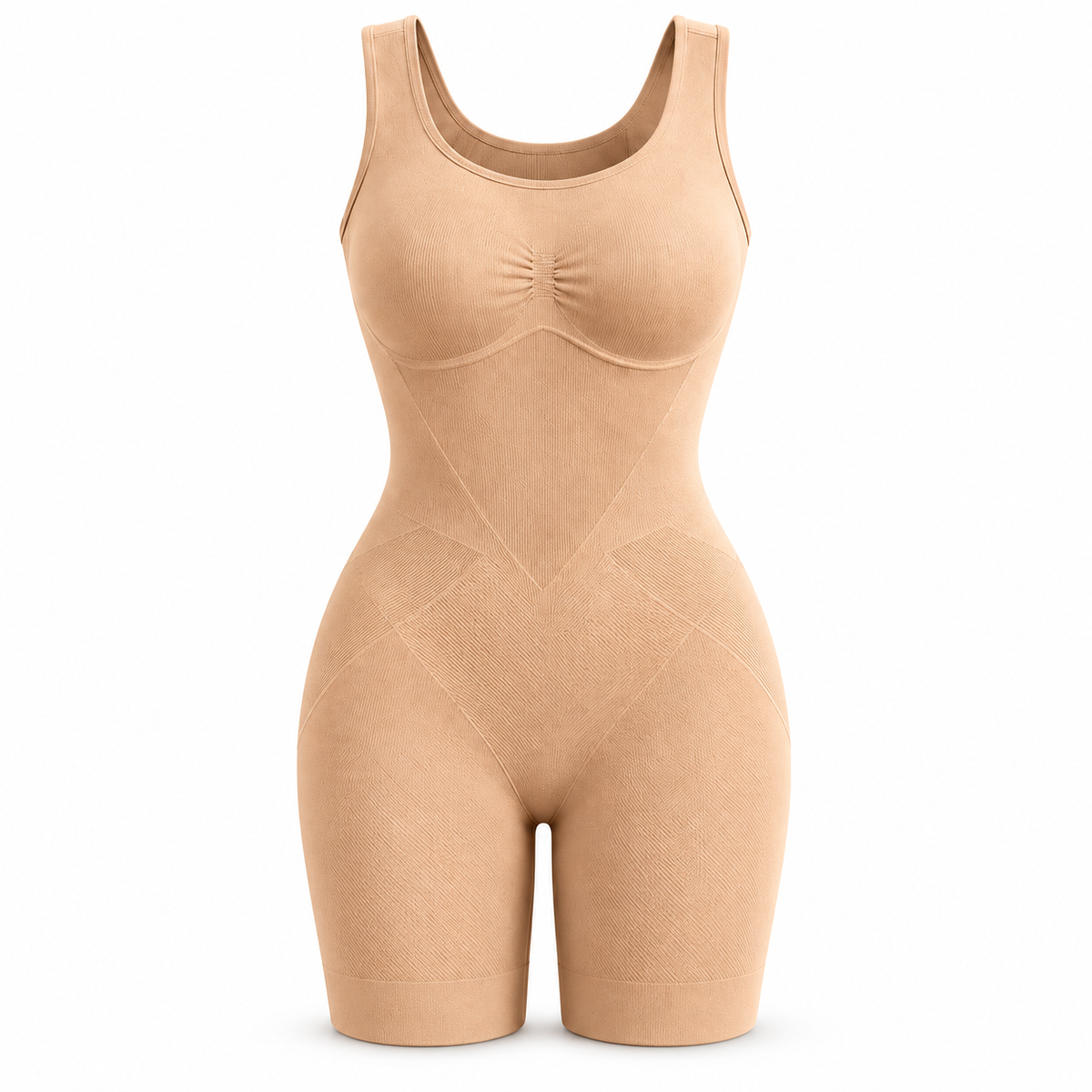 Back Pull Down Easy Bathroom Shaping Bodysuit | Tummy & Butt Contour Shapewear