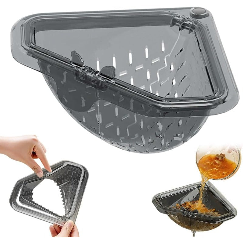 🧺🔄Magnetic Sink Drain Basket🖐️ No-Touch Sink Strainer – Press, tip & keep your hands clean. 🧲 Magnetic, 📐 space-saving & 🧺 mess-free.