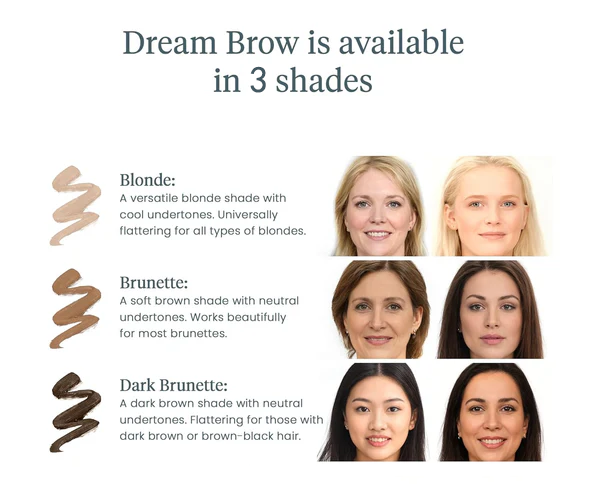 💜Wonderskin WONDER BLADING Dream Brow Gel Serum – Waterproof, Volumising, Buildable Colour & Brow-Boosting Care for Fuller, Healthier Brows Makeup