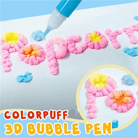 💥🎁🔮Magic Pen – Draw 3D with one stroke!🎄 DIY Bubble Popcorn Drawing Pens 🔥