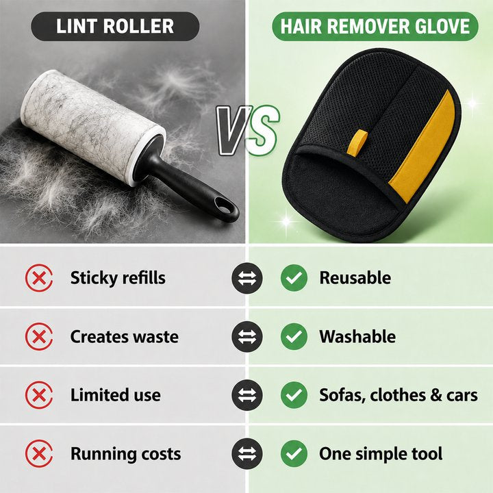 🐾🧤50%OFF|Pet Hair Remover Glove✨ Removes Dog & Cat Hair In Seconds ♻️ Reusable 1000+ Times 🛋️ Works On Sofas, Clothes & Cars