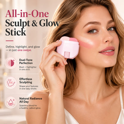 2-in-1 Long-Lasting Highlighter & Blush Stick