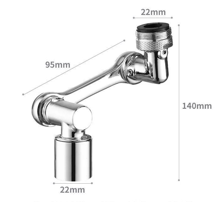 🚰 50% OFF! 50K+ sold! 1080° rotating faucet extender – 2 water modes, anti-splash, fits 99% of faucets! 💧✨