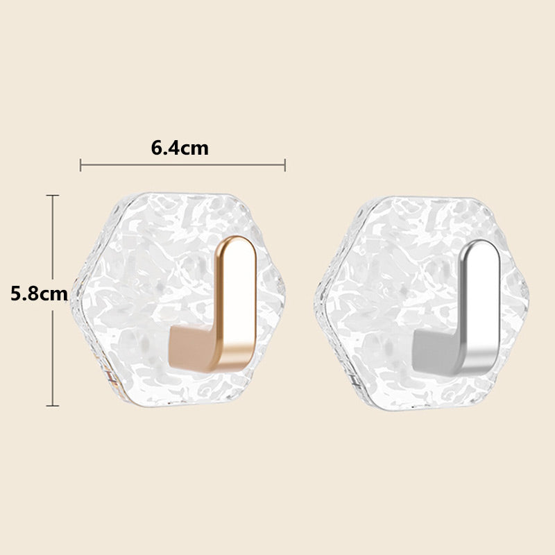 🥳2026 HOT SALE🥳💞50K+ SOLD!🧲💛 50% OFF! 5 PCS Punch-Free Adhesive Hooks – L‑shaped, 3kg capacity. No drilling, no trace. Perfect for bathroom & kitchen. 🛁✨