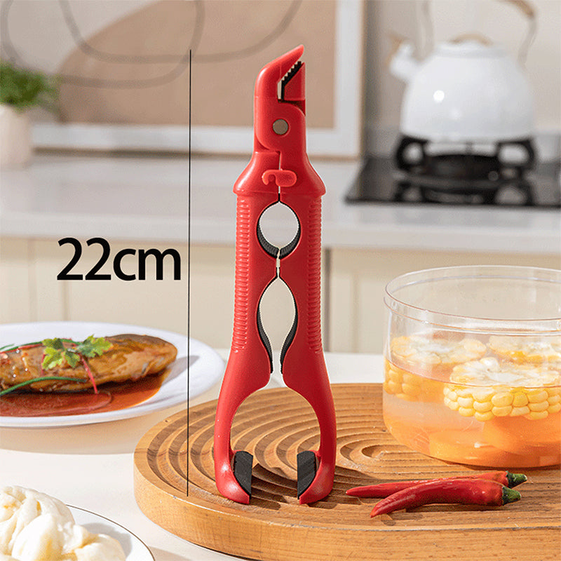 🍽️ 3-in-1 Silicone Bowl & Plate Clamp | LAST DAY 50% OFF!! | Non-Slip Grip for Food Storage & Transport | Final Chance Kitchen Helper Gift 🎅✨