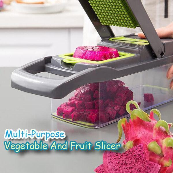🥕🥕15-in-1 Vegetable Chopper | Multifunctional Food Cutter with Container