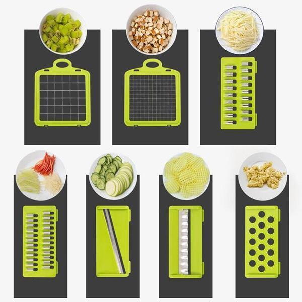 🥕🥕15-in-1 Vegetable Chopper | Multifunctional Food Cutter with Container