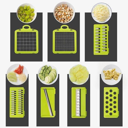 🥕🥕15-in-1 Vegetable Chopper | Multifunctional Food Cutter with Container