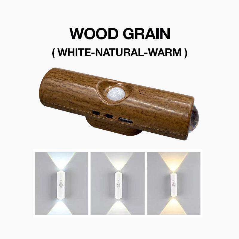 🌈Smart LED Motion Sensor Night Light, Dimmable RGB Color Changing Wall Lamp, USB Rechargeable Gradient Magnetic Stick-on Ambient Light for Bedroom, Hallway, Entryway Home Lighting Decor Accessories