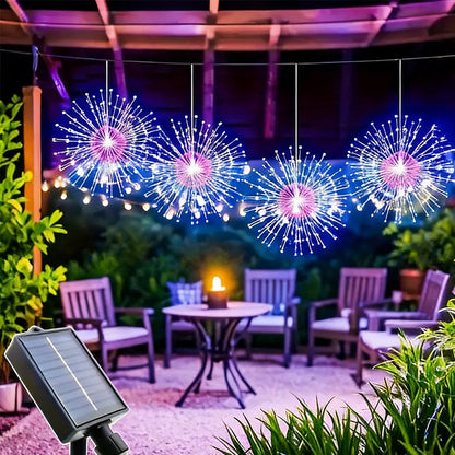 🔥48% discount while stocks last!🎉Solar fireworks fairy lights for gardens and parties