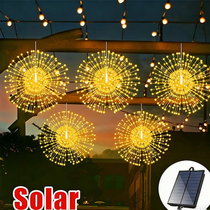 🔥48% discount while stocks last!🎉Solar fireworks fairy lights for gardens and parties