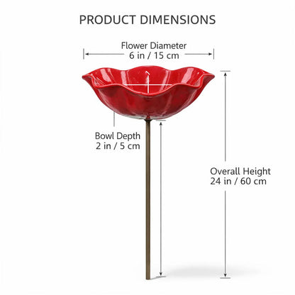 💖🎁 Mother's Day gifts for 2026 with 60% off 🎁Handcrafted metal garden stake featuring a flower and a bird 🐦 (Copy)