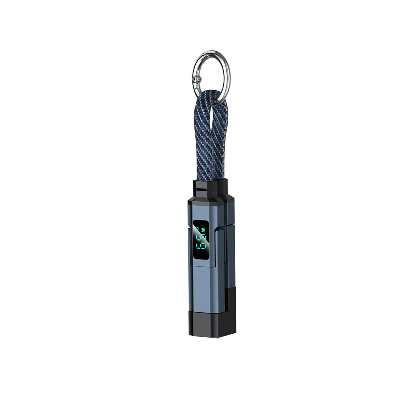 🔥HOT SALE 40% OFF🔥4-in-1 Digital Display Keychain Charging Cable