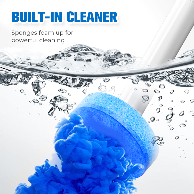 🧹 Disposable Toilet Brush Set | Touchless Disposal | Daily Bathroom Cleaning · Removes Grime from Hard-to-Reach Areas