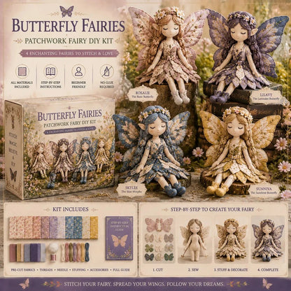 🥳2026 HOT SALE🥳💞50K+ SOLD!🧵✨ 50% OFF! Fairy Patchwork DIY Collection – Stitch 4 unique fairies, create keepsakes to treasure. Perfect for craft lovers & magical gifts! 🧚‍♀️💫