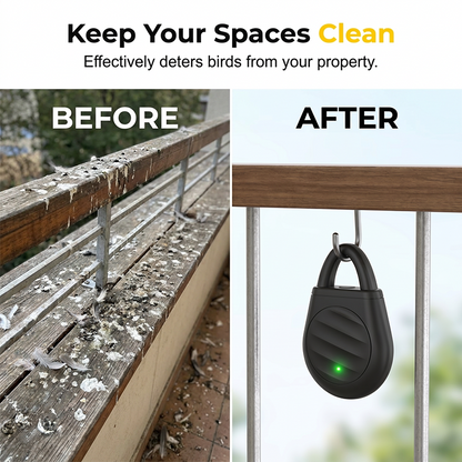 🏆 Last Day Special Price £16.99 ! 🐦Buy 2 Get 1 Free🎁No more trouble from birds, beasts and locusts！Portable Ultrasonic Bird Repellent Keychain