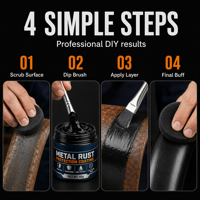 🥳2026 HOT SALE🥳💞50K+ SOLD!🔧🏠 60% OFF! Metal Rust Protection Black Repair Paste – Restores rusty gates, railings & tools. Forms protective coating – no need to replace! 🛡️✨
