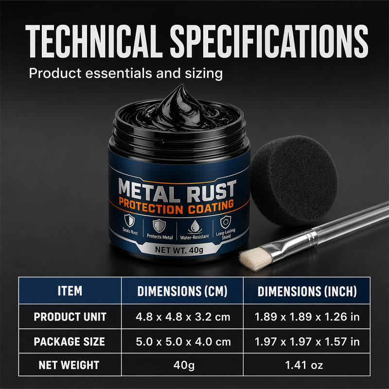 🥳2026 HOT SALE🥳💞50K+ SOLD!🔧🏠 60% OFF! Metal Rust Protection Black Repair Paste – Restores rusty gates, railings & tools. Forms protective coating – no need to replace! 🛡️✨