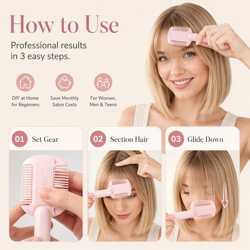🎉✨Buy 2 Get 1 Free Limited Offer！🎁Portable Dual-Use Hair Trimming Comb