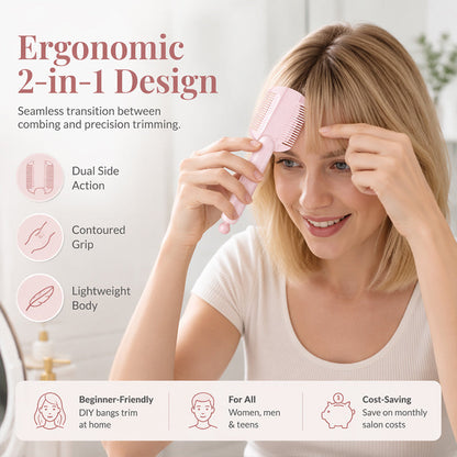 🎉✨Buy 2 Get 1 Free Limited Offer！🎁Portable Dual-Use Hair Trimming Comb
