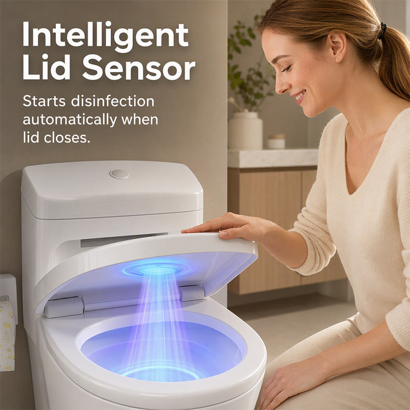 🚽Smart UVC Toilet Sterilizer Light✨✨ Automatic UVC Care  👋 Hands-Free 🔋 USB-C