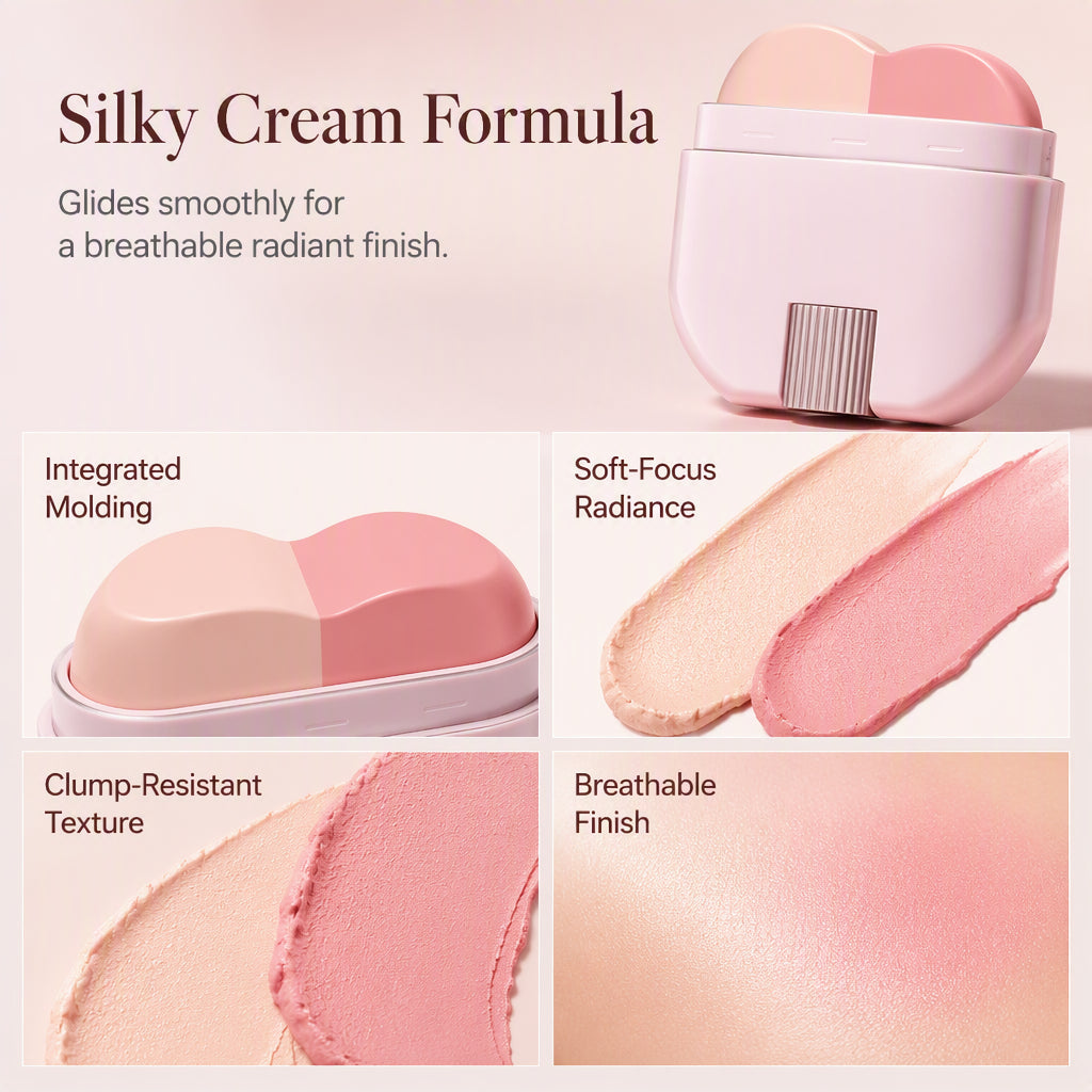 2-in-1 Long-Lasting Highlighter & Blush Stick