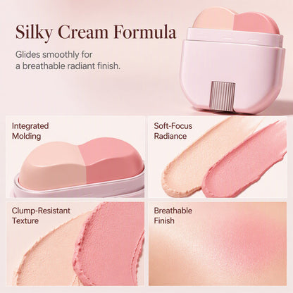 2-in-1 Long-Lasting Highlighter & Blush Stick