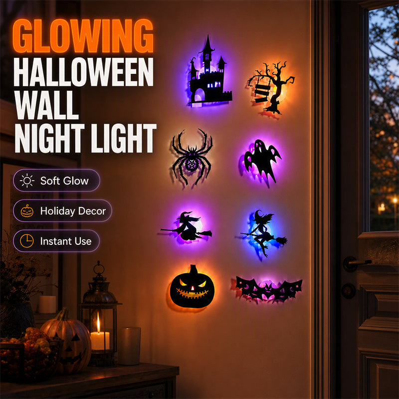 🎃🕸️Halloween Glow in Dark Wall Stickers,👻TGlow Up Your Halloween Nights✨