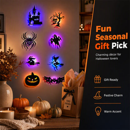 🎃🕸️Halloween Glow in Dark Wall Stickers,👻TGlow Up Your Halloween Nights✨